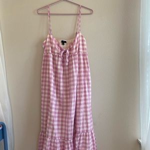 J. Crew coverup summer beach pool dress gingham